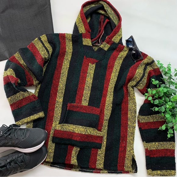 Vel-Mex Hoodie Baja, Mexican, Drug Rug, Surf, Skater - Picture 1 of 6